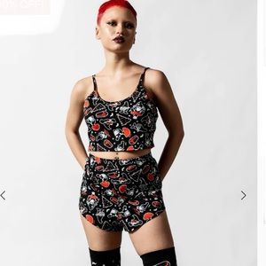 Killstar Gnomies cami and short set size large